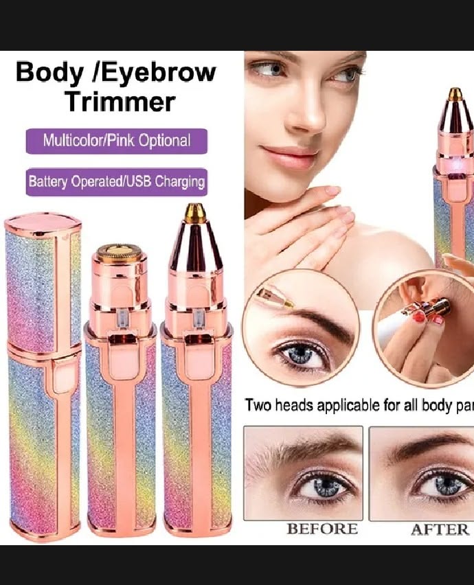 2 in 1 Rainbow Flawless Painless Face Hair Remover