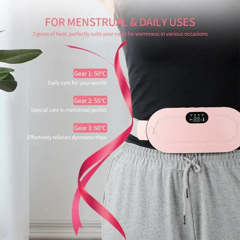 Heating Pad Women Period Pain Cramp Relief Belt